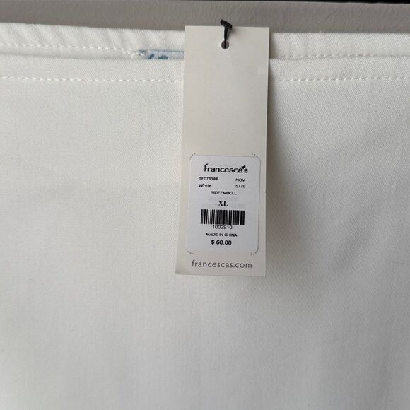 Blue Rain by Francesca’s White Rhinestone Mini Skirt - Picture 3 of 6